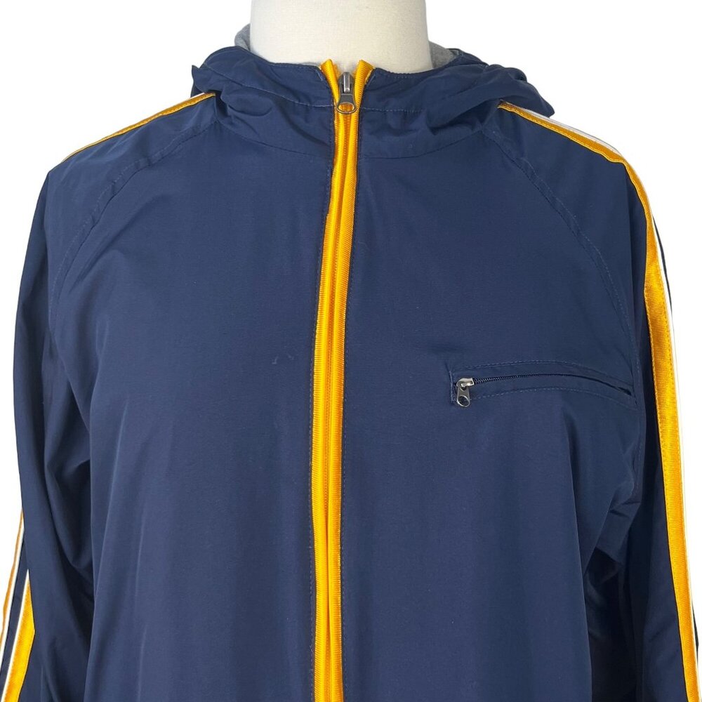Tek Gear Front Zip Jacket Womens XL Blue Yellow Lined Activewear - Picture 3 of 9
